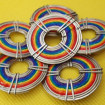 Handmade Pin Badge Pride Flag