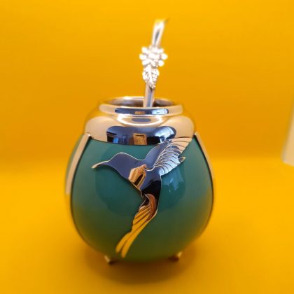 "Colibri" Artisan Mate & straw set